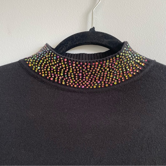 NWOT LIV Milano Sequined Sweater (S) - Picture 3 of 9